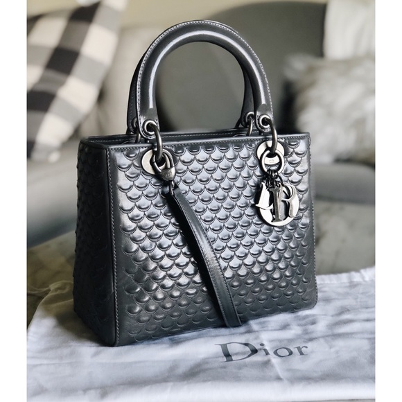 RARE ❤️ Dior Fish Scale Odyssey “Lady Dior” Bag - Picture 2 of 12